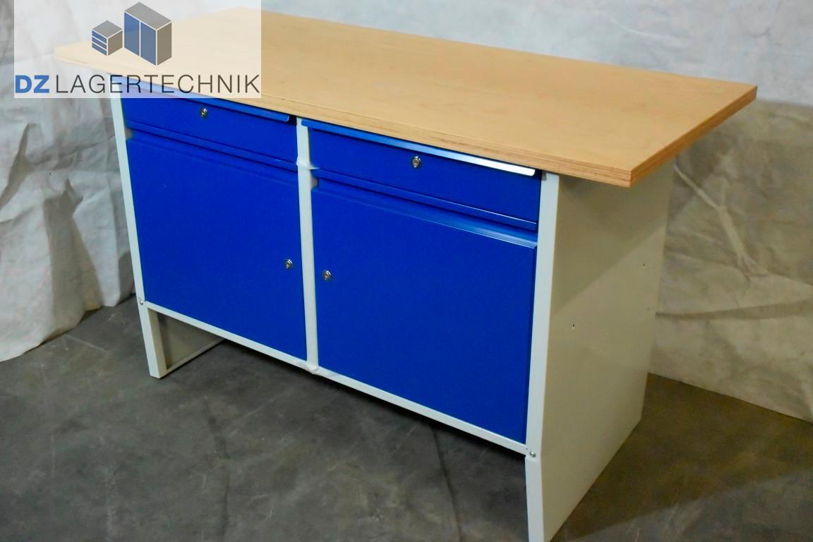 Kompakt-Werkbank Lagertechnik EASY 600x1400x835 blau – DZ