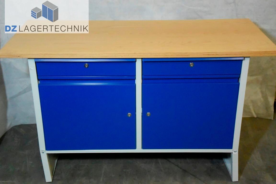 DZ – EASY Kompakt-Werkbank Lagertechnik blau 600x1400x835